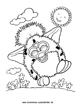 Ausmalbild Furby 2