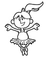 Ausmalbild Ballett