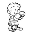 Ausmalbild Boxer