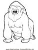 Ausmalbild Gorilla