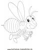 Ausmalbild Biene 1