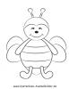 Ausmalbild Biene 2