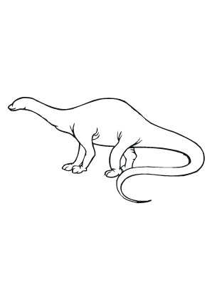 Ausmalbild Alter Apatosaurus