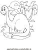 Ausmalbild Kleiner Dinosaurier