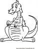 Ausmalbild Drache 1