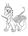 Ausmalbild Drachenbaby
