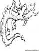 Ausmalbild Feuerspuckender Drache