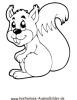 Ausmalbild Eichhörnchen 2