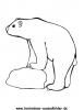 Ausmalbild Eisbär 3