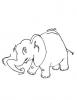 Ausmalbild Baby Elefant