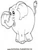 Ausmalbild Elefant 5