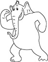 Ausmalbild Elefant 2 Zum Ausdrucken
