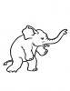 Ausmalbild Stehender Baby Elefant