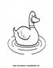 Ausmalbild Ente 3