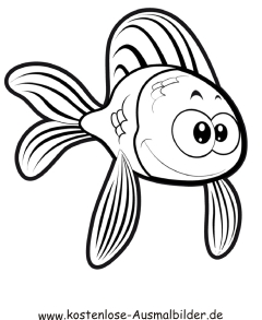 Ausmalbild Fisch 5