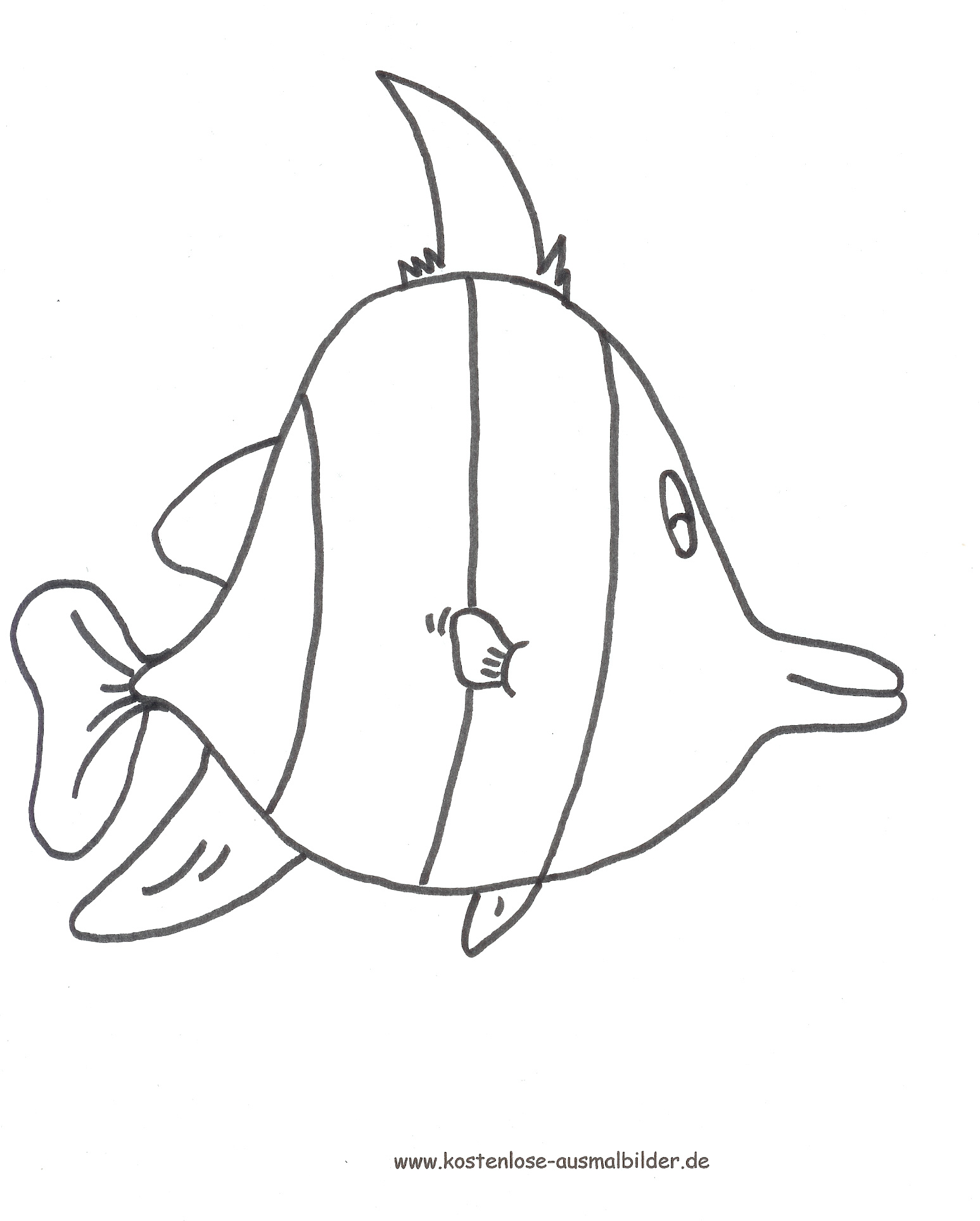 Ausmalbild Wimpelfisch
