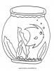 Ausmalbild Aquarium 1