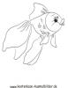 Ausmalbild Fisch 3