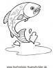 Ausmalbild Fisch 6