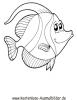 Ausmalbild Fisch 7