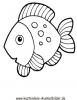 Ausmalbild Fisch 9