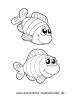 Ausmalbild Fische 2