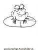 Ausmalbild Frosch 2