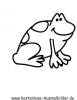 Ausmalbild Frosch 3