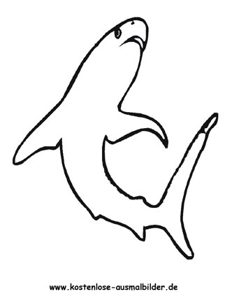 Ausmalbild Tiegerhai 2