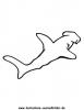 Ausmalbild Hammerhai 2