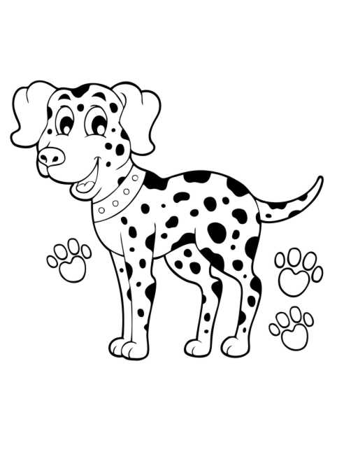 Ausmalbild Dalmatiner