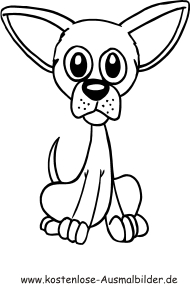 Ausmalbild Chihuahua