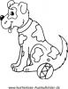Ausmalbild Hund 10