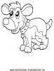 Ausmalbild Hund 3