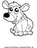 Ausmalbild Hund 4