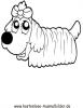 Ausmalbild Hund 5