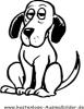 Ausmalbild Hund 7