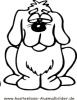 Ausmalbild Hund 9