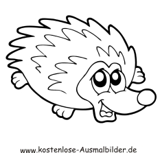 Ausmalbild Igel 5