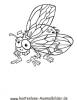 Ausmalbild Fliege