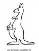 Ausmalbild Känguru 3