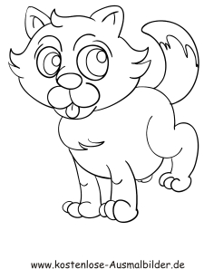 Ausmalbild Katze 8