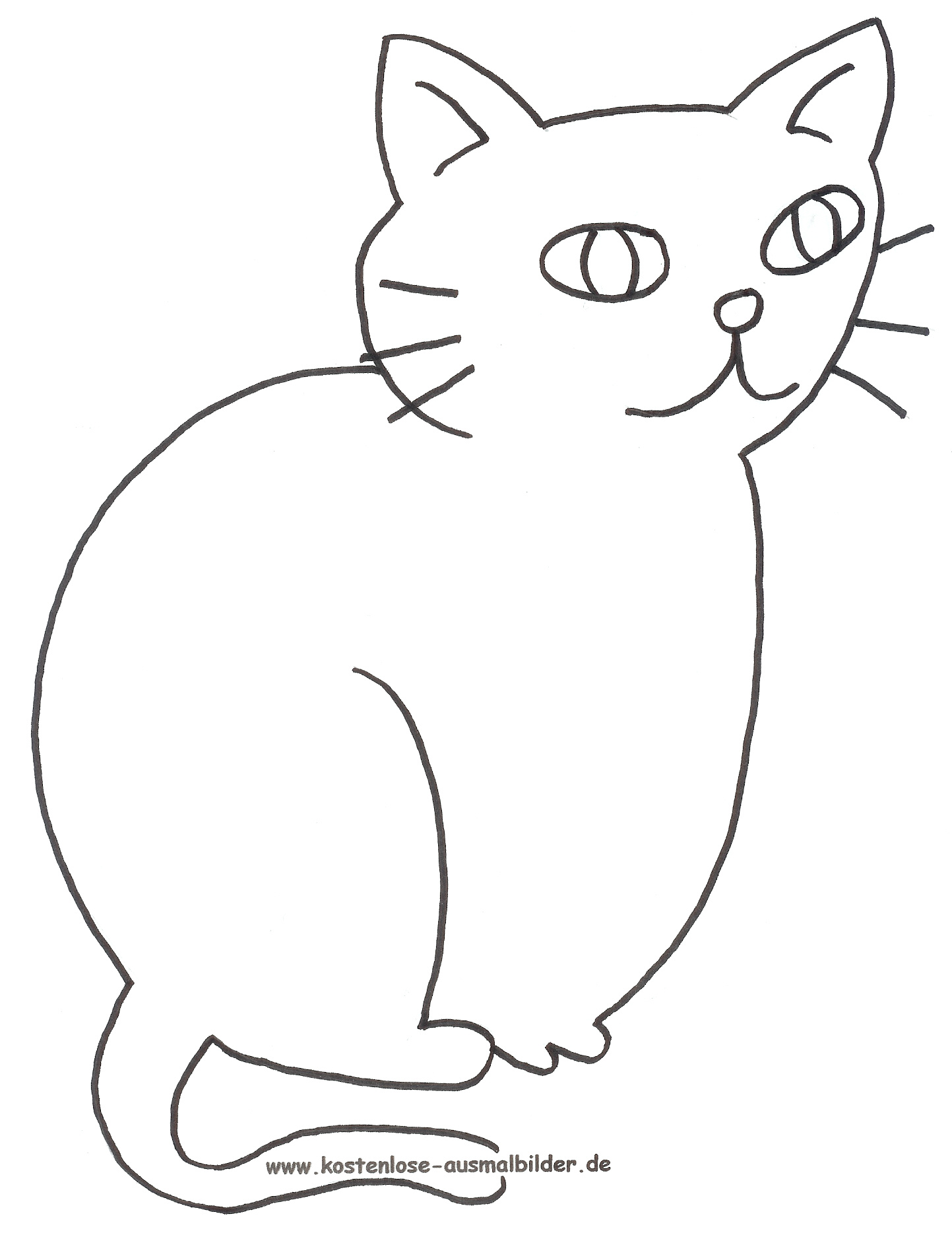 kostenlose malvorlage katzen ausmalbilder - malvorlagen
