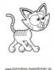 Ausmalbild Katze 6