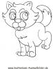 Ausmalbild Katze 8