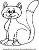 Ausmalbild grosse Katze