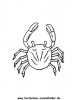 Ausmalbild Krabbe 7