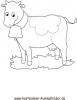 Ausmalbild Kuh 5