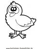 Ausmalbild Küken 3