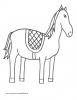 Ausmalbild Pferd 7